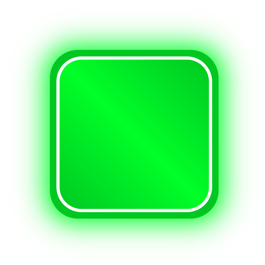 Neon Green Square Banner, Neon Square